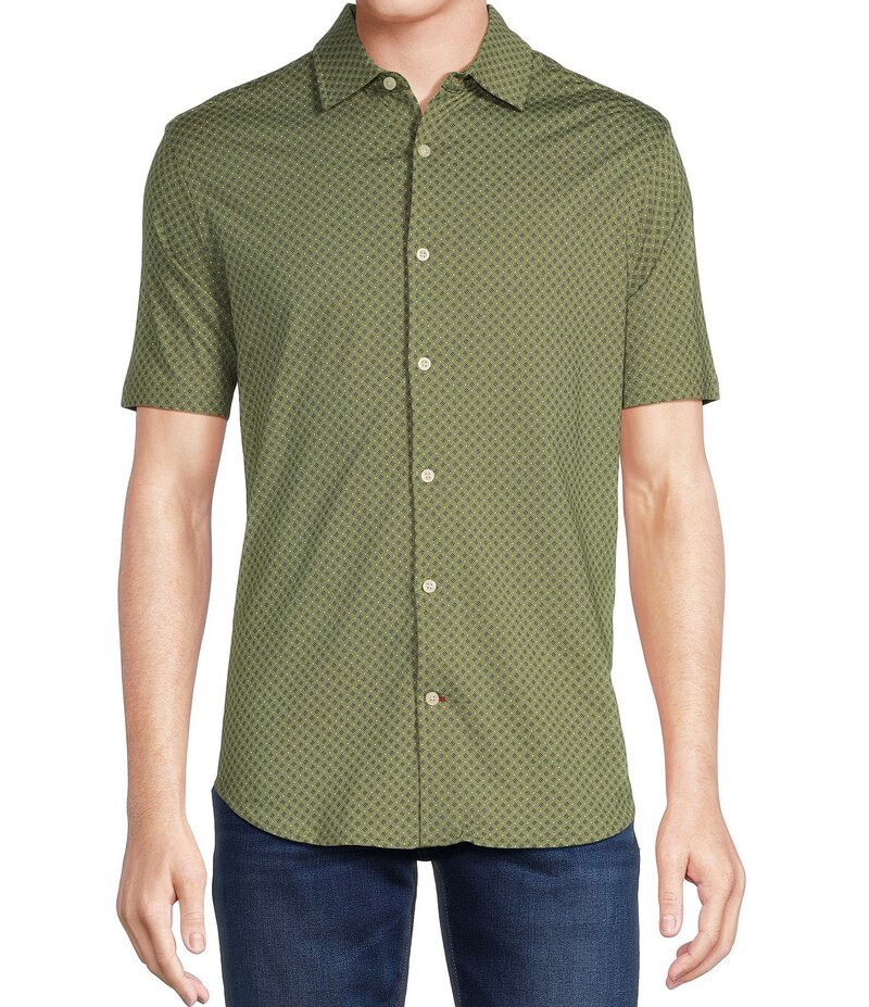 ダニエル クレミュ メンズ トップス シャツ プリント コート ジャージー Cremieux Blue Label Stretch Jersey Allover...