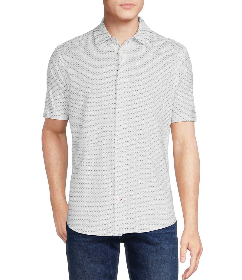 ˥ ߥ  ȥåץ  ץ  㡼 Cremieux Blue Label Stretch Jersey Printed...