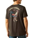 【送料無料】 アリアト メンズ シャツ トップス Cocky Cowboy Short Sleeve Graphic T-Shirt Black