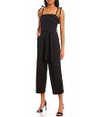 【送料無料】 ハニーアンドロージー レディース ジャンプスーツ トップス Tie Spaghetti Strap Tie Waist Wide Leg Crop...