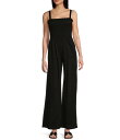 【送料無料】 モアモア レディース ジャンプスーツ トップス Square Neck Full Length Jumpsuit Black