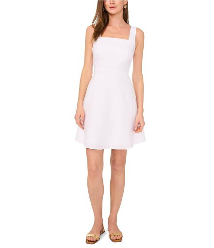 【送料無料】 ヴィンスカムート レディース ワンピース トップス Woven Square Neck Sleeveless A-Line Dress Ultra White 【送料無料】 ヴィンスカムート レディース ワンピース トップス Woven Square Neck Sleeveless A-Line Dress Ultra White