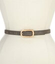 【送料無料】 ディラーズ レディース ベルト アクセサリー 0.7 Thea Skinny Faux Leather Belt Gray