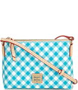 【送料無料】 ドーネイアンドバーク レディース ショルダーバッグ バッグ Gingham Pouchette Crossbody Bag Aqua