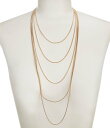 【送料無料】 ディラーズ レディース ネックレス・チョーカー アクセサリー Snake Chain Long Multi Strand Necklace Gold(4)