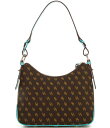 【送料無料】 ドーネイアンドバーク レディース ショルダーバッグ バッグ Blakely Hobo Shoulder Bag Brown T Moro/Aqua