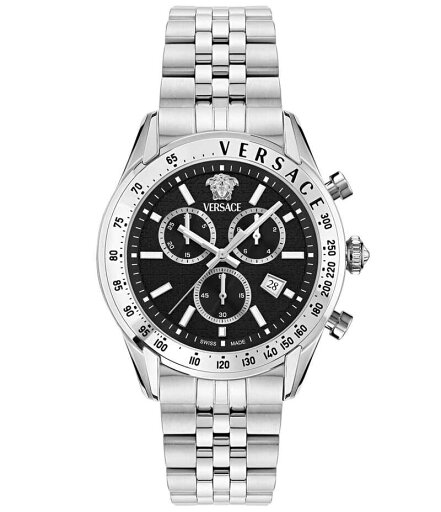 【送料無料】 ヴェルサーチ レディース 腕時計 アクセサリー Men's Chrono Master Stainless Steel Bracelet Watch Silver 【送料無料】 ヴェルサーチ レディース 腕時計 アクセサリー Men's Chrono Master Stainless Steel Bracelet Watch Silver