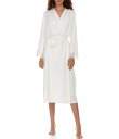【送料無料】 フローラニクルーズ レディース ナイトウェア アンダーウェア Showstopper Lace Trim Long Wrap Robe Ivory