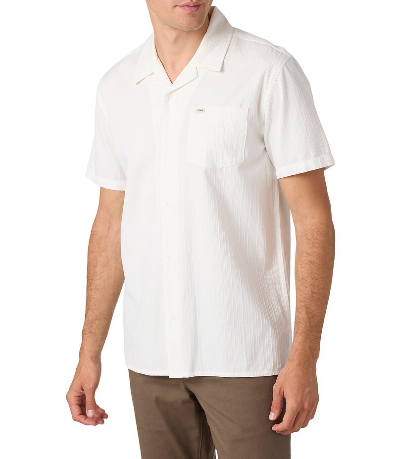 【送料無料】 オニール メンズ シャツ トップス OG Eco Short Sleeve Woven Shirt White