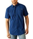 【送料無料】 アリアト メンズ シャツ トップス 360 Airflow Classic Fit Short Sleeve Shirt Blue(4)