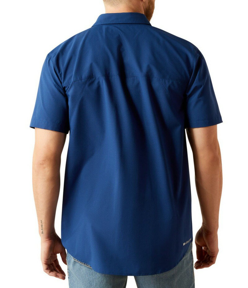 【送料無料】 アリアト メンズ シャツ トップス 360 Airflow Classic Fit Short Sleeve Shirt Blue