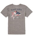 【送料無料】 ソルトライフ メンズ シャツ トップス United We Fish Short Sleeve T-Shirt Quartz