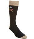 【送料無料】 ダニエル クレミュ メンズ 靴下 アンダーウェア Golf Ball And Tee Crew Dress Socks Charcoal