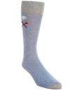 【送料無料】 ダニエル クレミュ メンズ 靴下 アンダーウェア Golf Ball And Tee Crew Dress Socks Light Blue