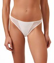 【送料無料】 ウォルフォード レディース パンツ アンダーウェア Sheer Mesh Low Rise Thong Salt