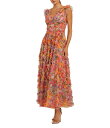 【送料無料】 マックダガル レディース ワンピース トップス Mesh Floral Print V-Neck Sleeveless Ruffle A-Line...