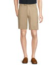 【送料無料】 ダニエル クレミュ メンズ ハーフパンツ・ショーツ ボトムス Daniel Cremieux Signature Label Stretch Flat-Front Supima Cotton 9 Inseam Shorts Khaki(4)
