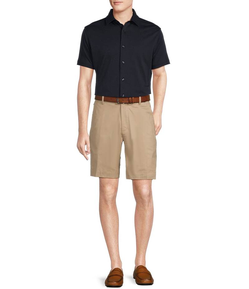 【送料無料】 ダニエル クレミュ メンズ ハーフパンツ・ショーツ ボトムス Daniel Cremieux Signature Label Stretch Flat-Front Supima Cotton 9 Inseam Shorts Khaki