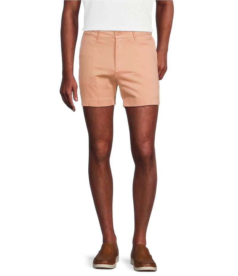 【送料無料】 ダニエル クレミュ メンズ ハーフパンツ・ショーツ ボトムス Blue Label Soho Tailored Fit Garment-Dyed 6 Inseam Shorts Peach