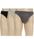 【送料無料】 ムラノ メンズ ブリーフパンツ アンダーウェア Bikinis 3-Pack Black Assorted
