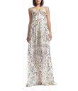 【送料無料】 ドレスザポプレーション レディース ワンピース トップス Daven Sweetheart Strapless Embroidered Mesh ...