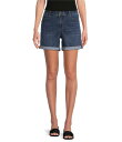 【送料無料】 ギブソンアンドラティマー レディース ハーフパンツ・ショーツ ボトムス Perfect Fit Medium Wash Twill Denim High Rise Roll Cuff Shorts Medium Blue