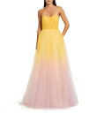 【送料無料】 マックダガル レディース ワンピース トップス Sweetheart Neckline Fitted Bodice Strapless Ombre...