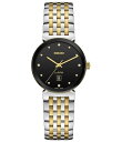 【送料無料】 ラド レディース 腕時計 アクセサリー Women's Florence Classic Diamonds Quartz Analog Two Tone Stainless Steel Bracelet Watch Two Tone(2)