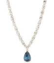 【送料無料】 ジバンシー レディース ネックレス・チョーカー アクセサリー Pear Stone Short Pendant Necklace Denim