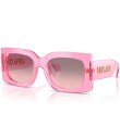 【送料無料】 ヴェルサーチ レディース サングラス・アイウェア アクセサリー Women's VE4496U 54mm Square Sunglasses Tr...