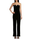 【送料無料】 ハニーアンドロージー レディース ジャンプスーツ トップス Strapless V-Neck Stretch Velvet Jumpsuit Bl...