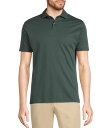【送料無料】 ムラノ メンズ シャツ トップス Big & Tall Liquid Luxury Slim Fit Solid Interlock Short Sleeve Polo Shirt Antique Teal