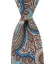 【送料無料】 ダニエル クレミュ メンズ ネクタイ アクセサリー Ashby Print Paisley 3 1/8 Woven Silk Tie Teal