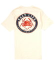 【送料無料】 ソルトライフ メンズ シャツ トップス Buoyant Crab Short Sleeve Round Graphic T-Shirt Chalk