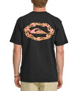 【送料無料】 クイックシルバー メンズ シャツ トップス Oval Torch Mow Graphic Short Sleeve T-Shirt Black(4)