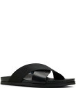 【送料無料】 テッドベーカー メンズ サンダル シューズ Men's Saltburn Cross Band Slide Sandals Black