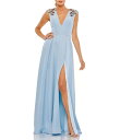【送料無料】 マックダガル レディース シャツ トップス Beaded Shoulder Deep V-Neck Cap Sleeve Thigh High S...