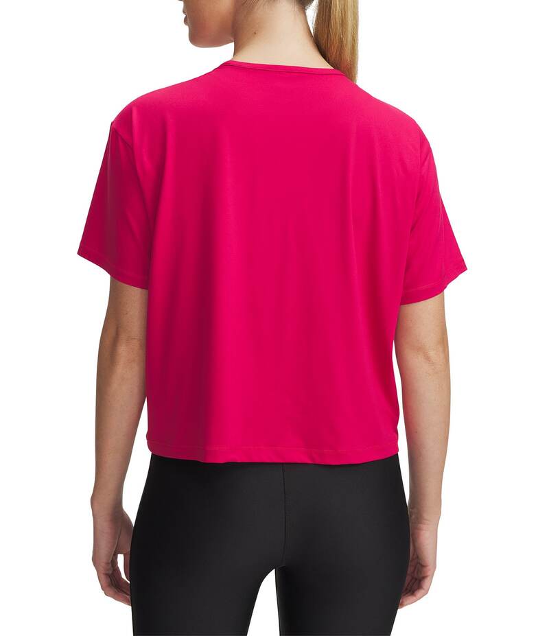 【送料無料】 アンダーアーマー レディース シャツ トップス Solid 4-Way Stretch Motion Crew Neck Short Sleeve Relaxed Fit Tee Shaded Fuchsia