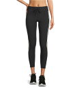 【送料無料】 ジアップサイド レディース カジュアルパンツ ボトムス Revolver 25 Texture Rib Knit Colorblock Coordinating Midi Leggings Black|詳細画像
