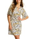 【送料無料】 トッミーバハマ レディース ワンピース トップス Darcy Grand Canal Tencel Etched Frond Print Chai...