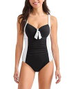 【送料無料】 トッミーバハマ レディース シャツ トップス Island Cays Color Block Tie Front Tummy Control Ta...