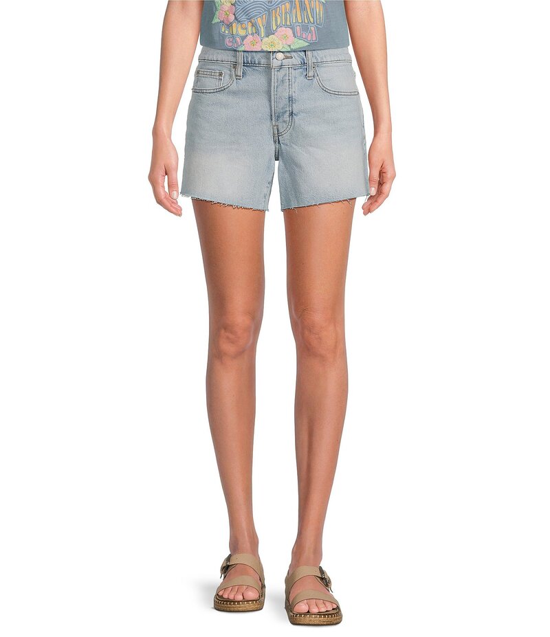 【送料無料】 ラッキーブランド レディース ハーフパンツ・ショーツ ボトムス Stretch Denim Mid Rise Shorts Free Spirit