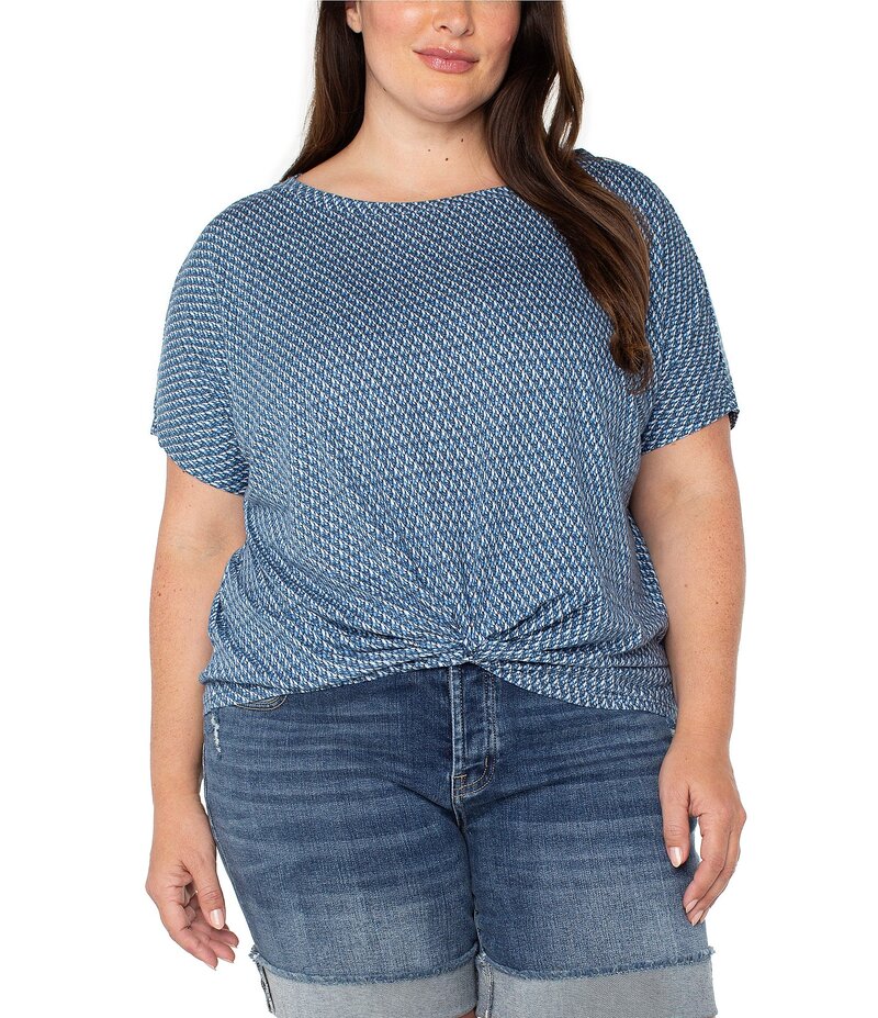 【送料無料】 リヴァプール ロサンゼルス レディース シャツ トップス Plus Size Slub