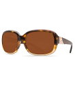 【送料無料】 コスタ レディース サングラス・アイウェア アクセサリー Gannet Polarized Square Sunglasses Tortoise