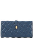 【送料無料】 カートジェイガーロンドン レディース 財布 アクセサリー Kensington Soft Woven Leather Wallet Blue