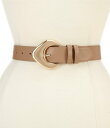 【送料無料】 ディラーズ レディース ベルト アクセサリー 1.34 Soft Triangle Buckle Faux Leather Belt Taupe