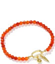 【送料無料】 ケンドラスコット レディース ブレスレット・バングル・アンクレット アクセサリー Sylvia Stretch Bracelet Gold Orange Banded Agate