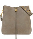 【送料無料】 レベッカミンコフ レディース ショルダーバッグ バッグ Darren Antique Brass Tone Leather Shoulder Bag Clay