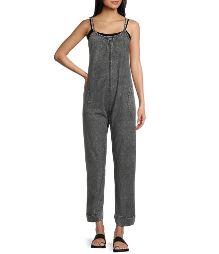 【送料無料】 チェルシーアンドバイオレット レディース ジャンプスーツ トップス Washed Woven Jumpsuit Washed Black 【送料無料】 チェルシーアンドバイオレット レディース ジャンプスーツ トップス Washed Woven Jumpsuit Washed Black