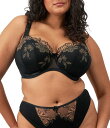 【送料無料】 エロミ レディース ブラジャー アンダーウェア Teagan Cut & Sewn Padded Half Cup Bra Black Almond(4)